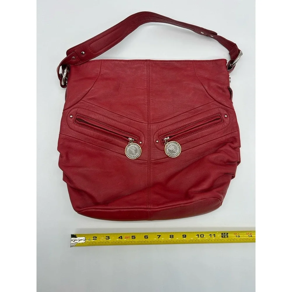 Tignanello 20th anniversary red leather Hobo shoulder bag‎